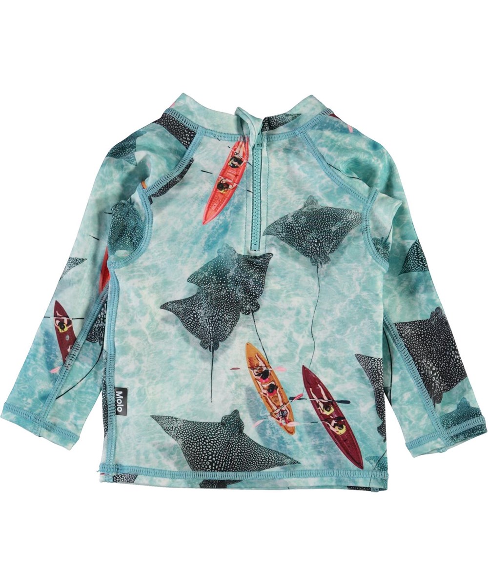 Nemo - Hawaiian Ocean - UV baby rashguard with stingrays