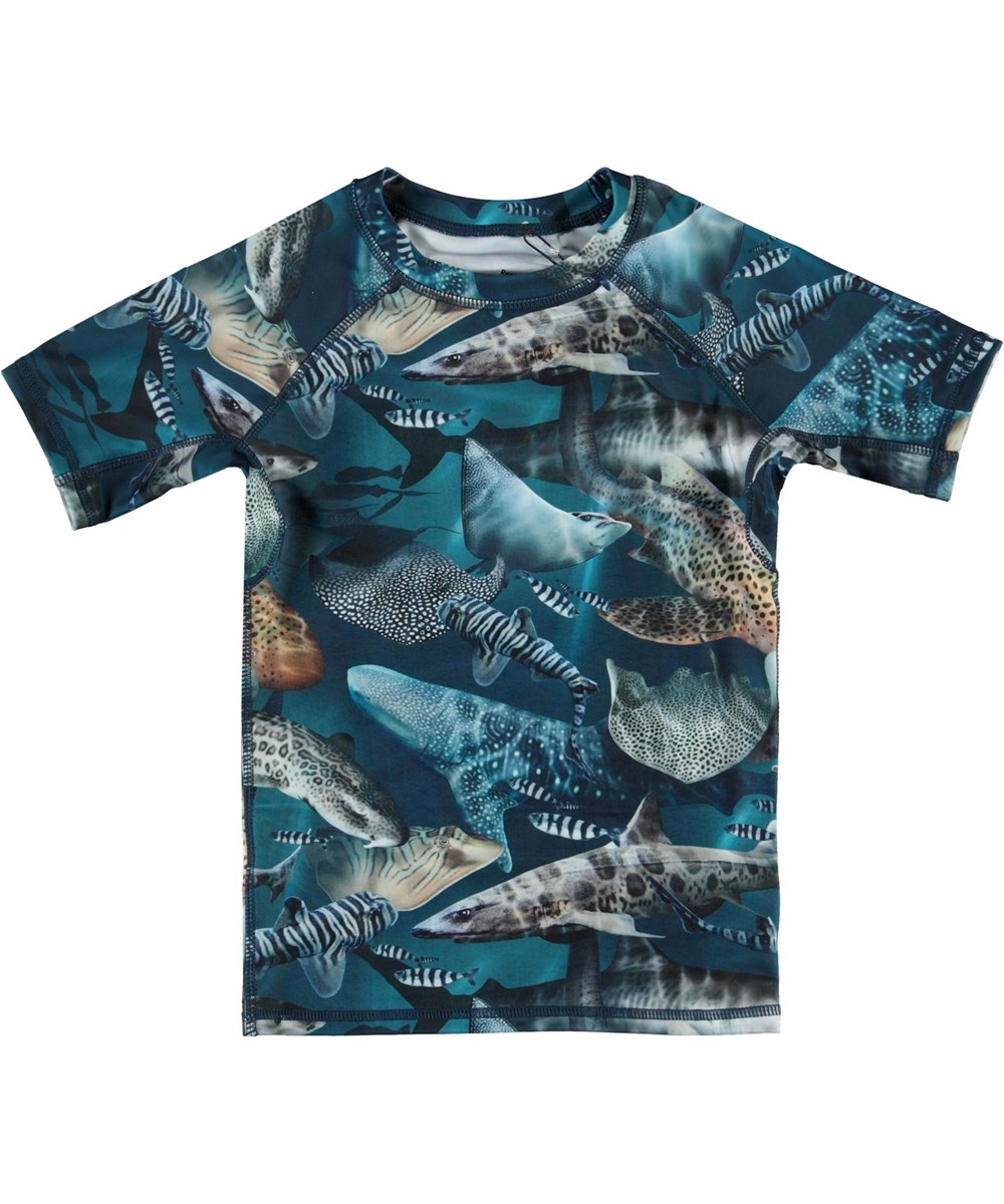 Neptune - Amazing Sharks - UV rash guard with fantastic sharks 