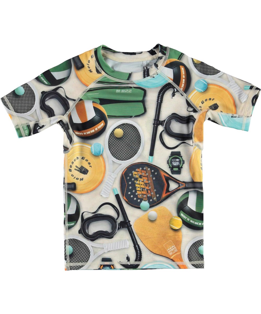 Neptune Beach Gear UV rash guard with beach gear Molo