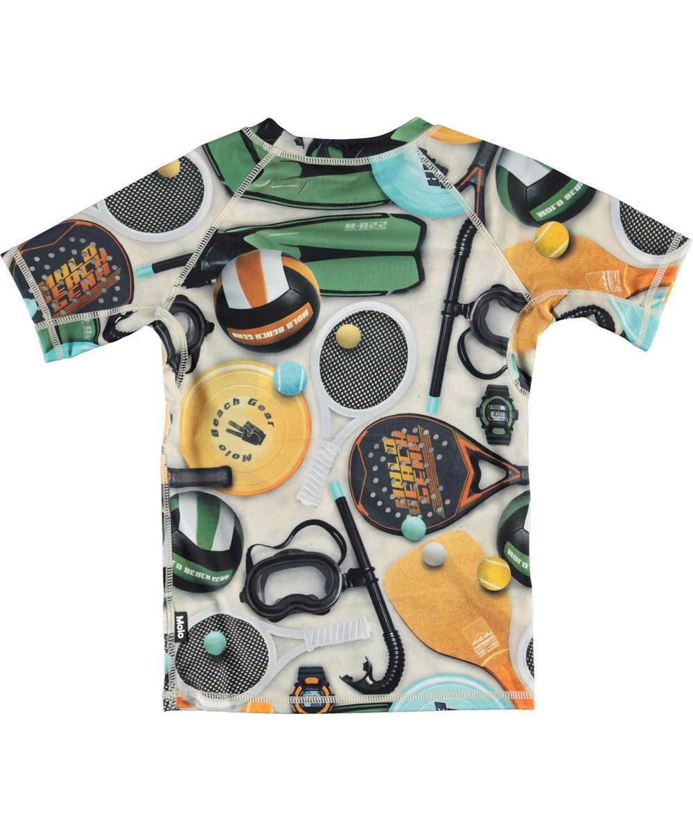 Neptune Beach Gear UV rash guard with beach gear Molo