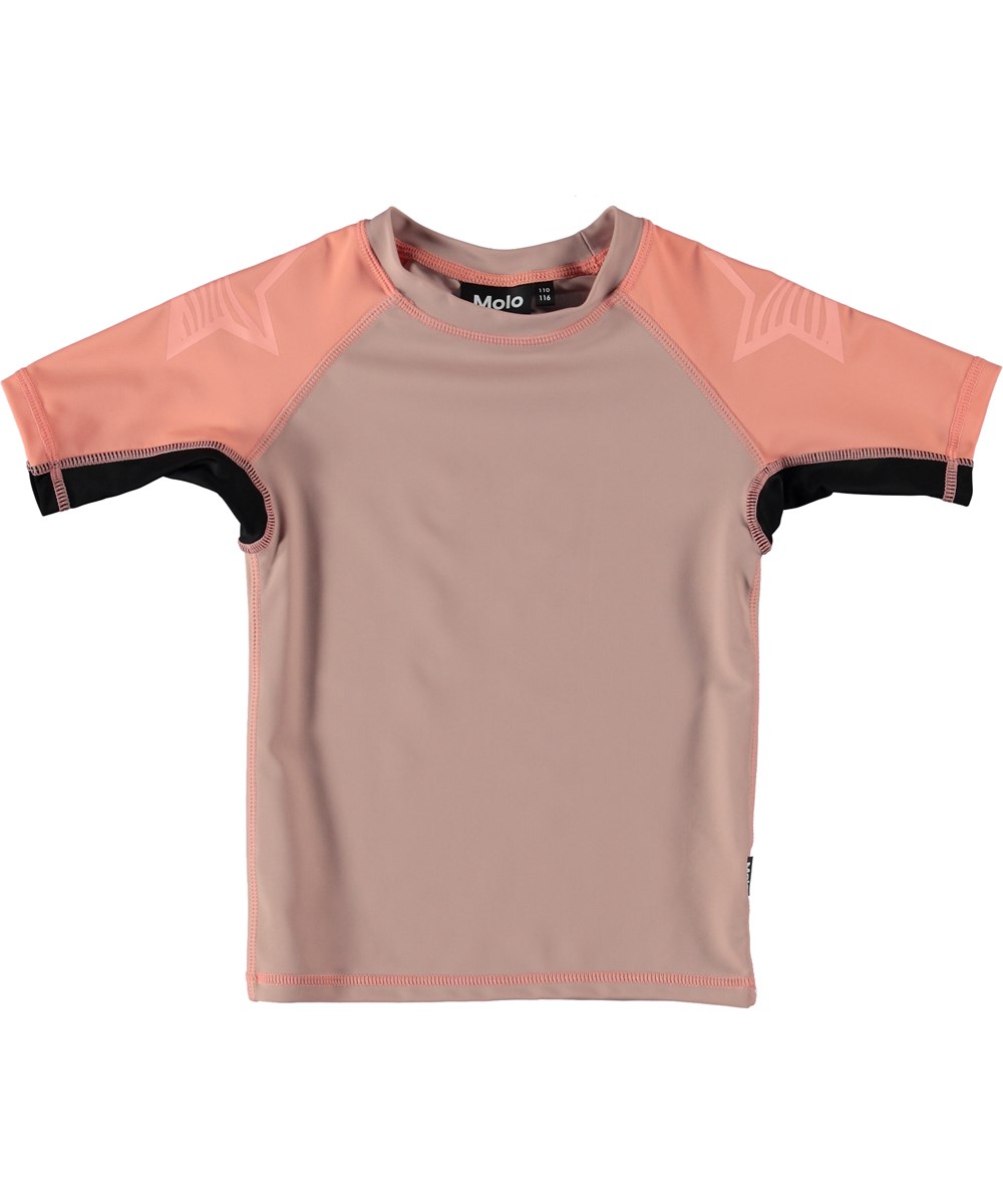 Neptune Block - Rose Sand - Colour blocked rash guard