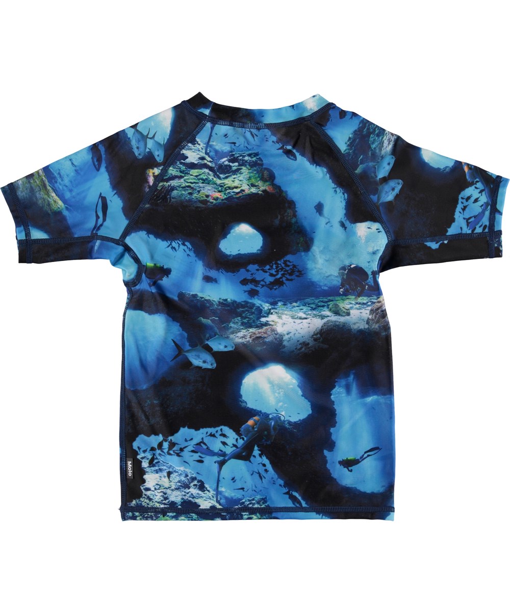 Neptune - Cave Camo - UV rashguard with ocean print