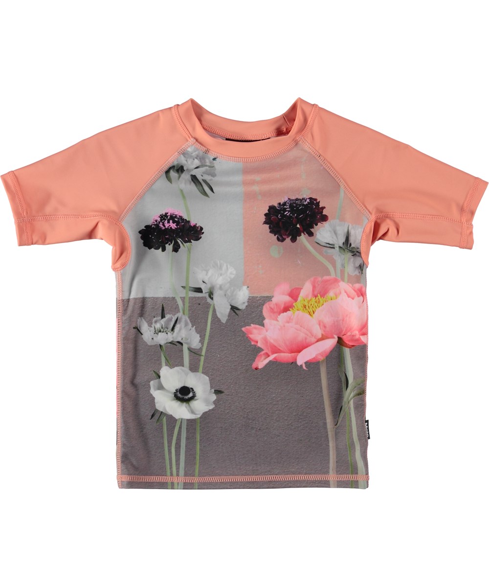 Neptune - Flower Wall - Rash guard with flowers