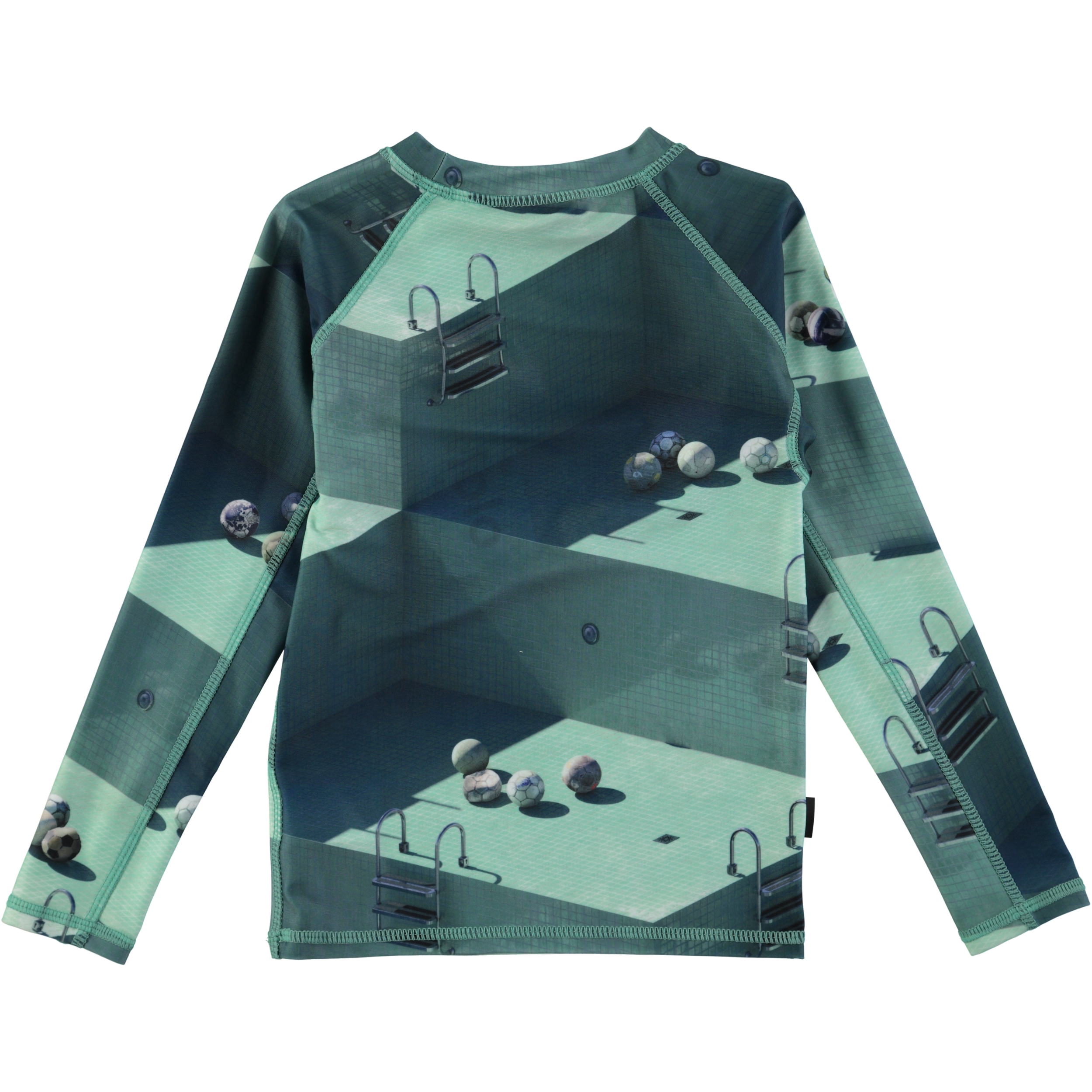 Neptune Long Graphic Pools Long sleeve rash guard with digital pool print Molo