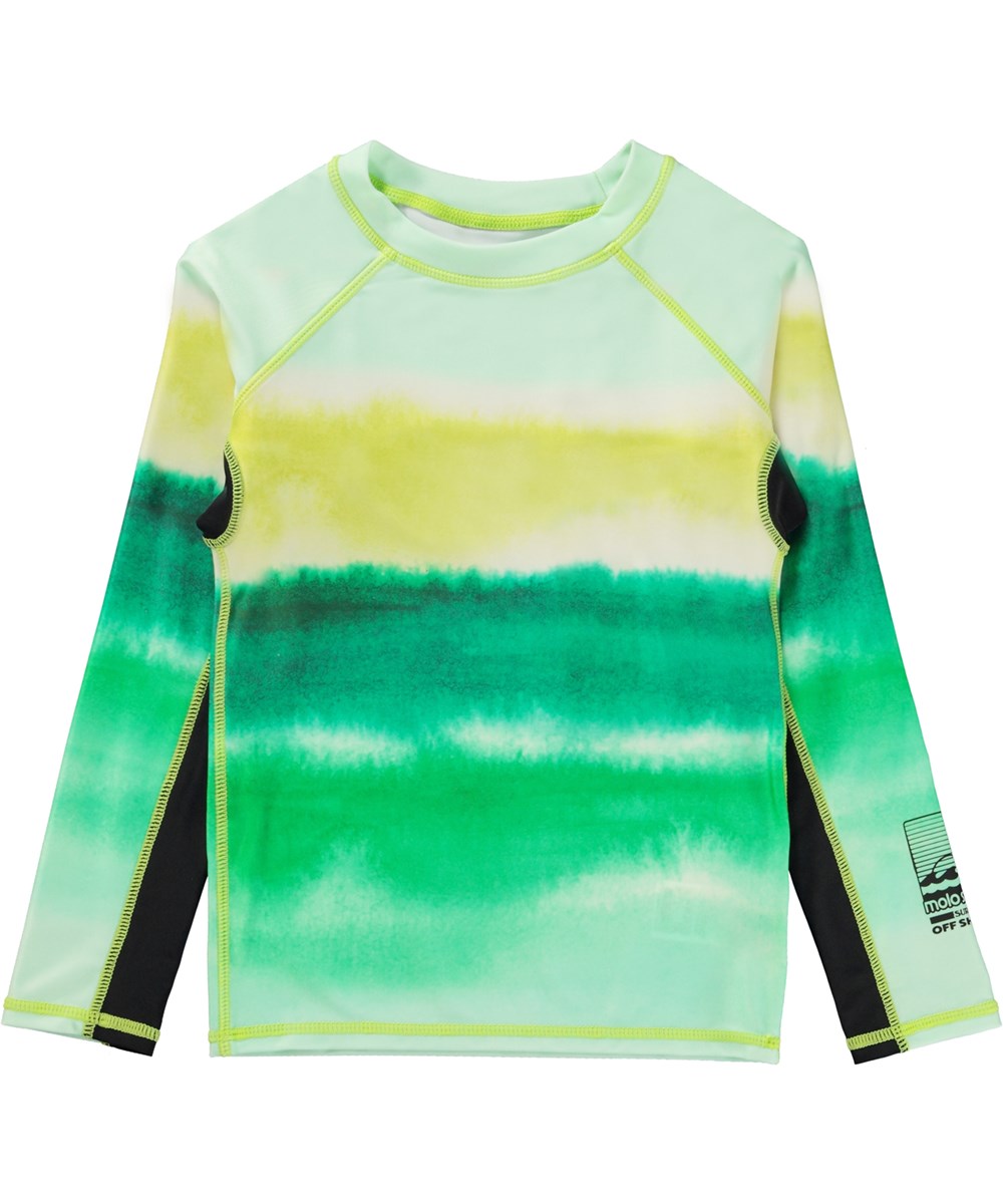 Neptune LS - Aqua Green - Classic, long sleeve rash guard in shades of ...