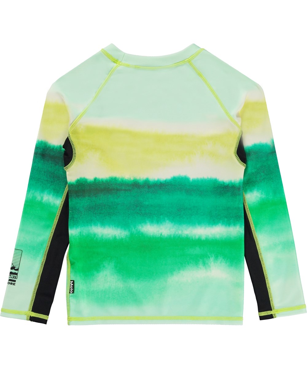 Neptune LS - Aqua Green - Classic, long sleeve rash guard in shades of ...