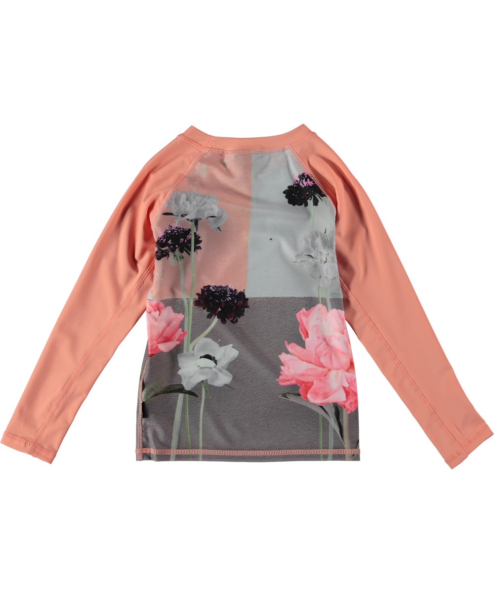 Neptune LS - Flower Wall - Long sleeve rash guard with flowers