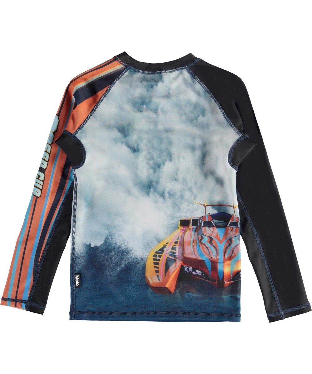 Neptune LS - Power Boat - UV rash guard cool electric speedboat print 