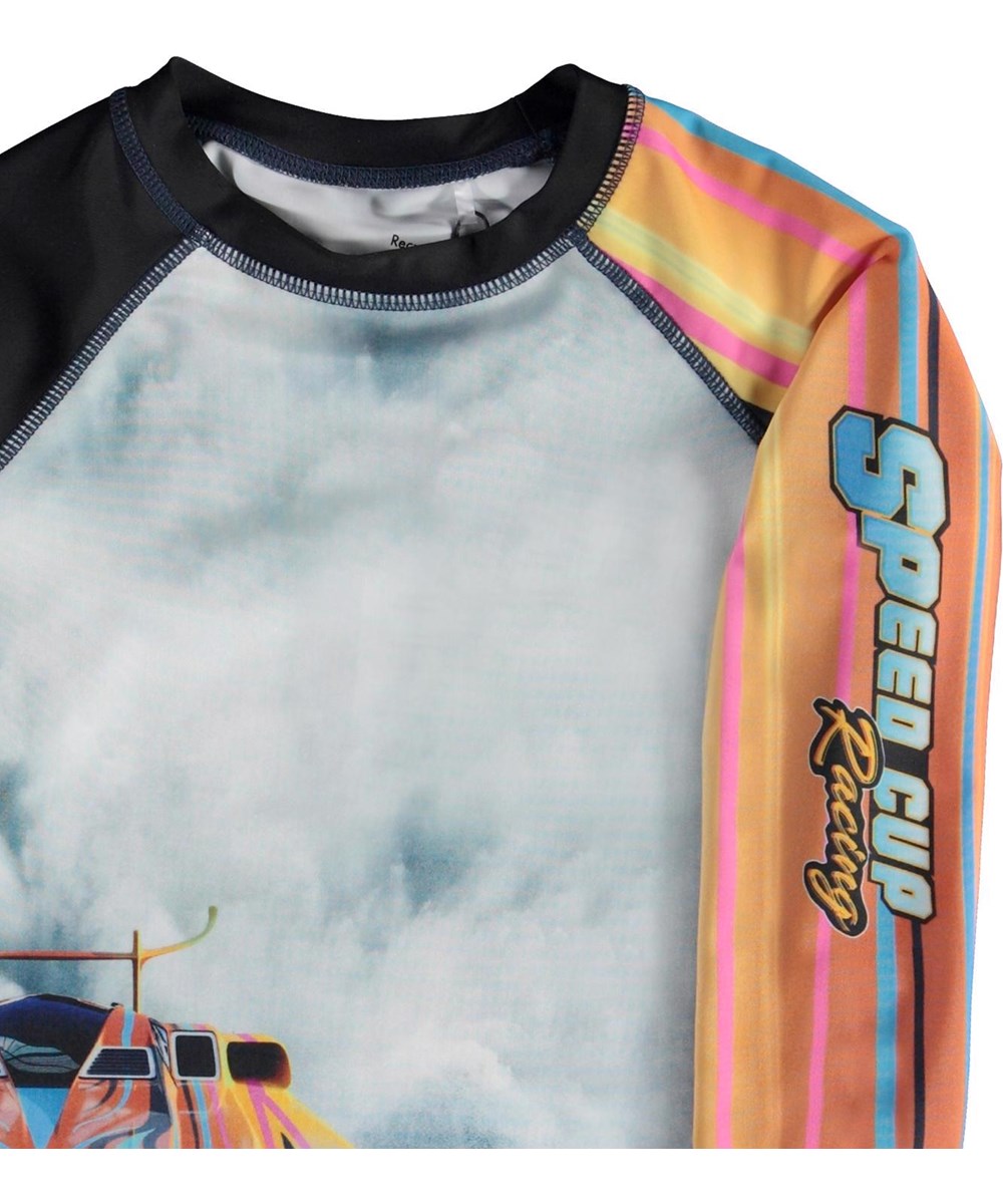 Neptune LS - Power Boat - UV rash guard cool electric speedboat print 