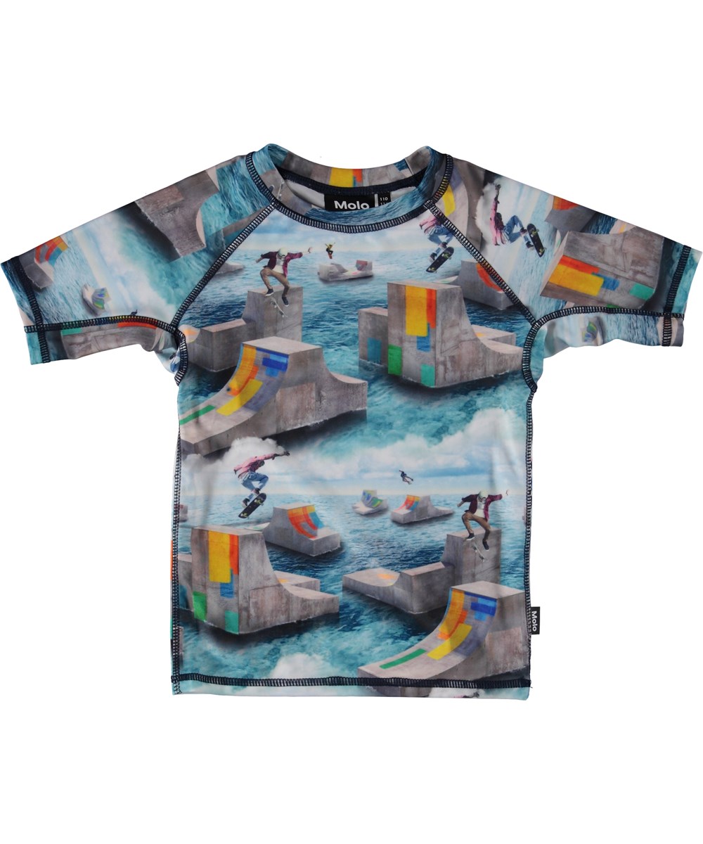 Neptune - Ocean Skate - Rash guard with skaters 