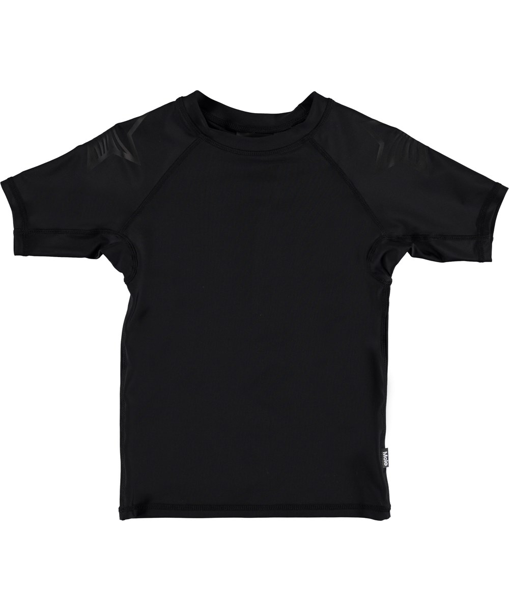 Neptune Solid - Very Black - Black UV rashguard