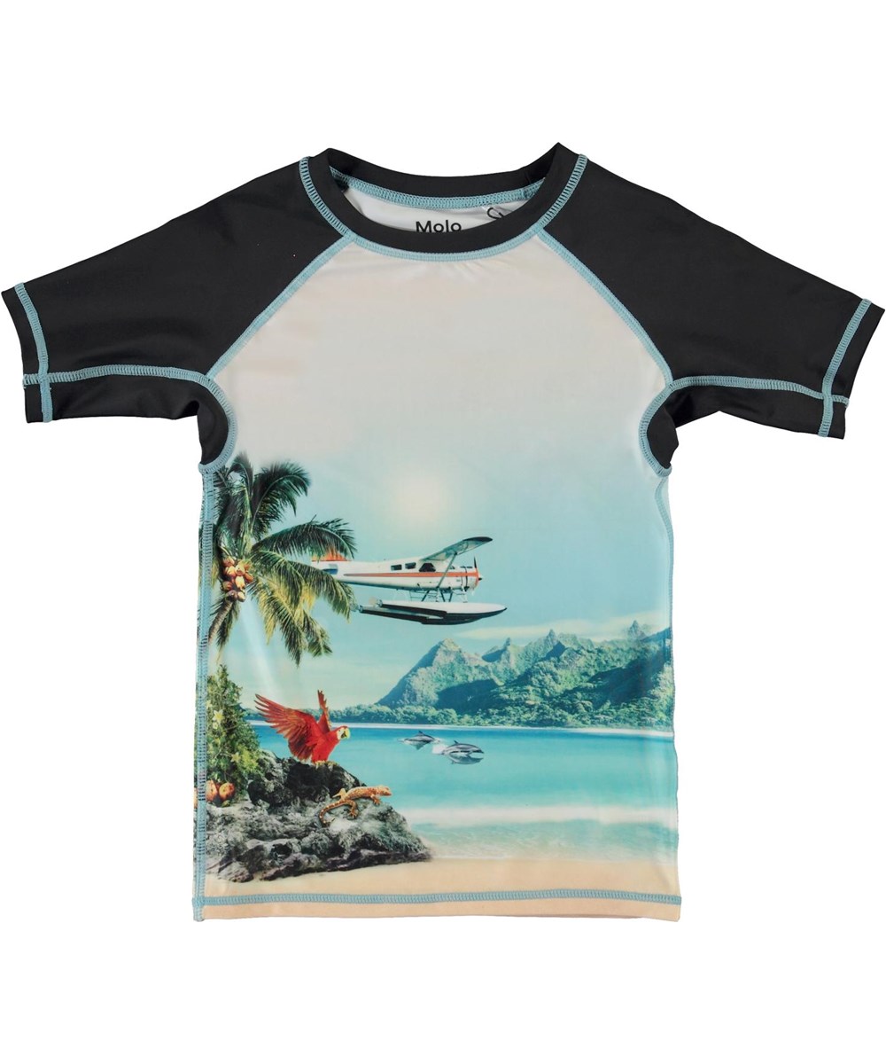 Neptune - Welcome To Hawaii - UV rashguard with Hawaii print