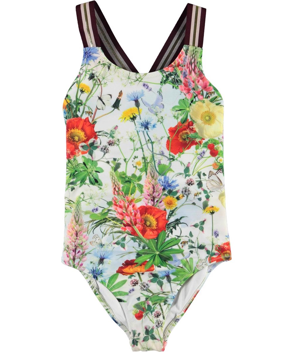 Neve - Meadow - UV swimsuit with wildflowers 