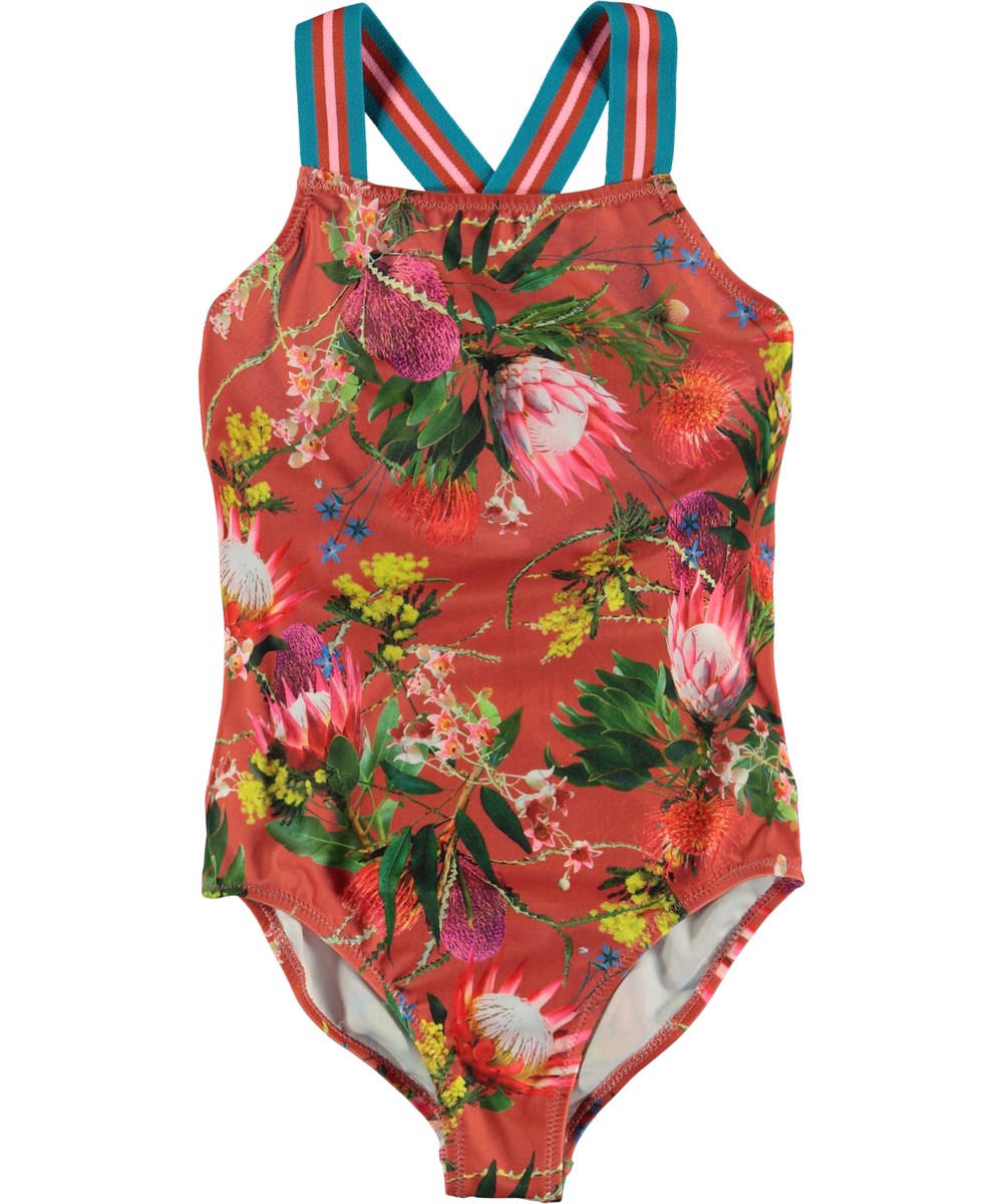 Neve - Australian Flowers - UV swimsuit with flower print