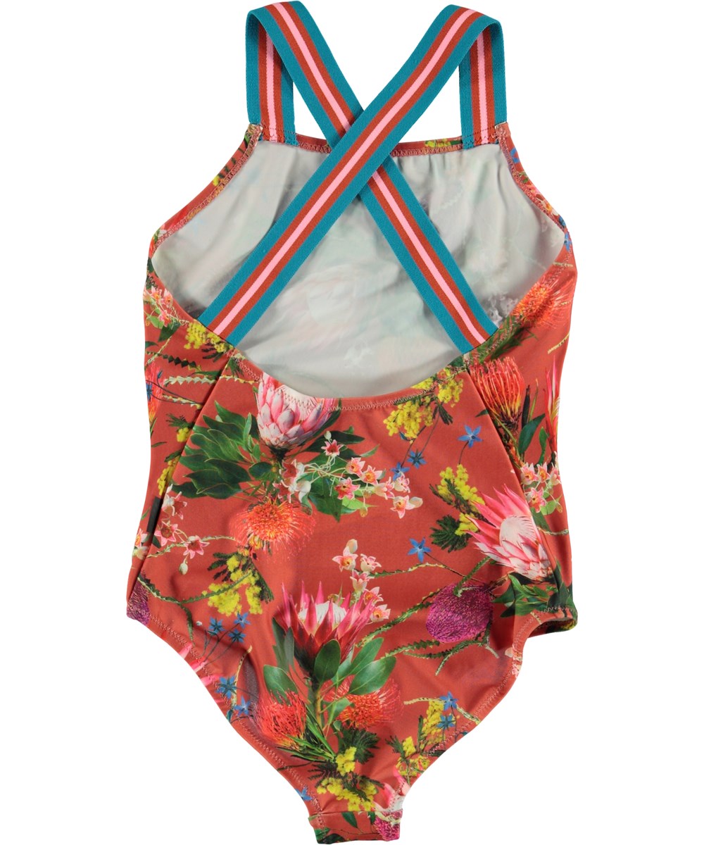 Neve - Australian Flowers - UV swimsuit with flower print