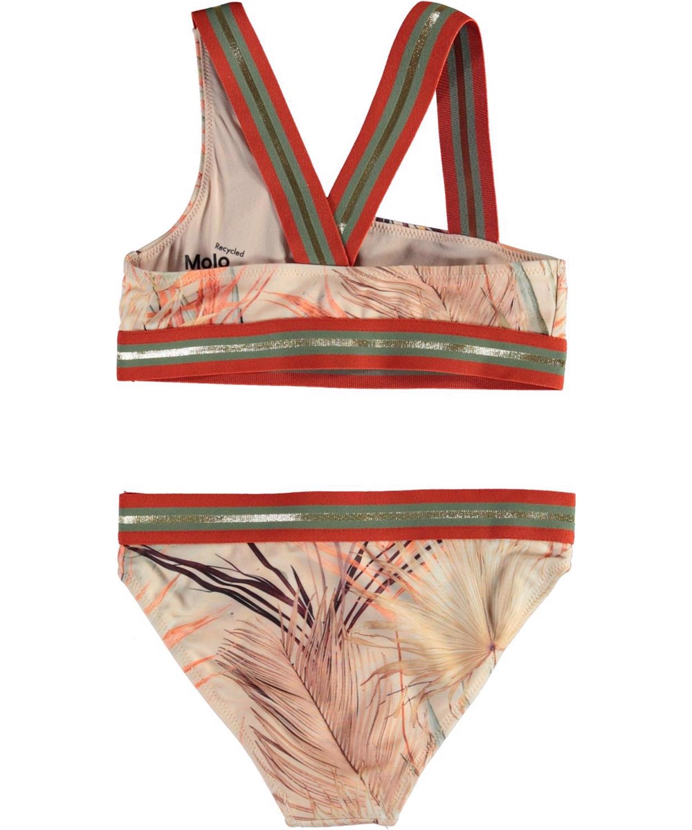 Nicola - Palm Leaves - UV asymmetrical bikini palm tree print
