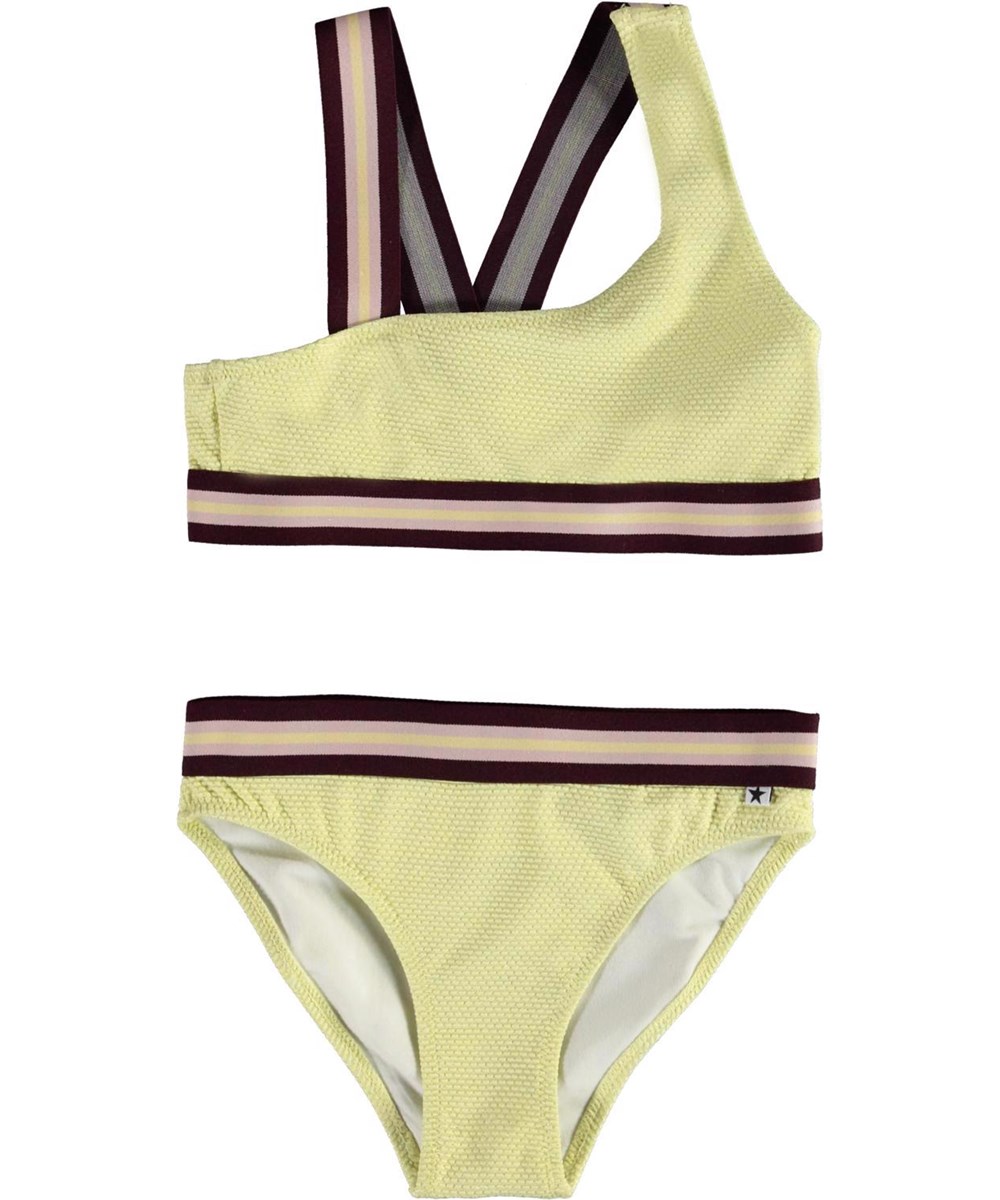 Nicola - Tender Sun - UV asymmetrical light yellow silver thread