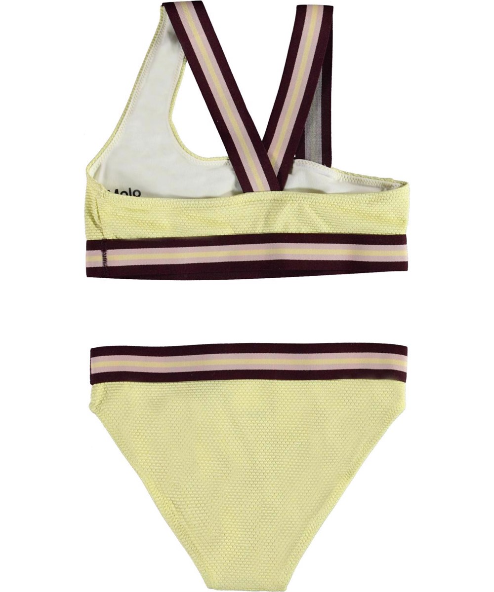 Nicola - Tender Sun - UV asymmetrical light yellow silver thread