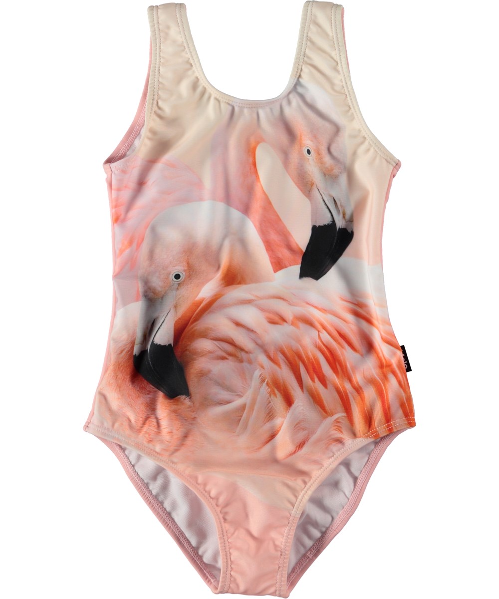 Nika - Flamingo Dream - Pink swimsuit with flamingos.  