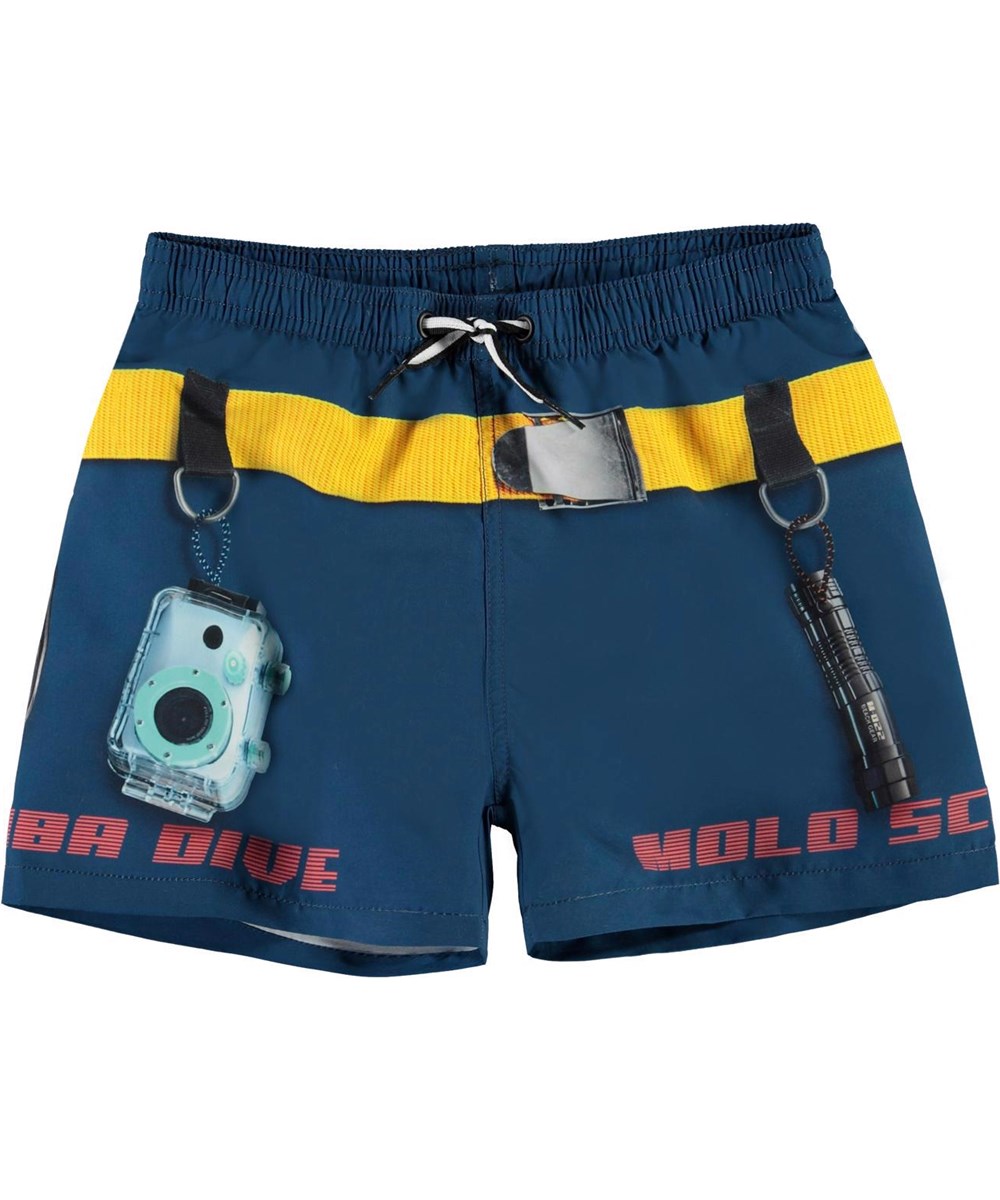 Niko - Scuba Dive - UV blue swim trunks diving gear
