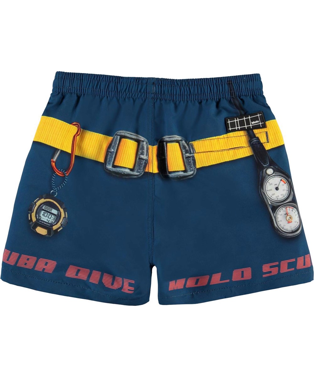 Niko - Scuba Dive - UV blue swim trunks diving gear