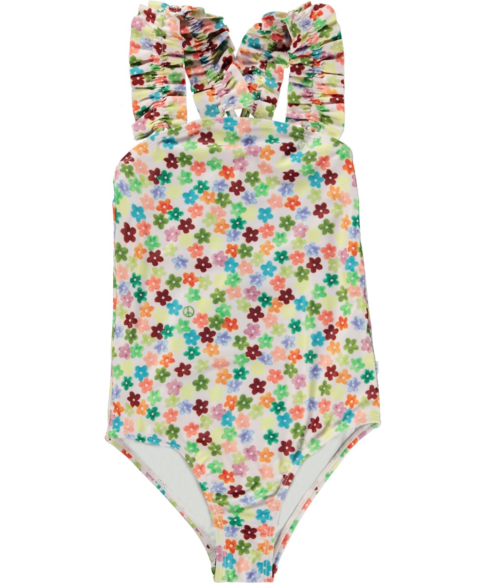 Nitika - Flower Petit - Multi-coloured swimsuit with all over floral print