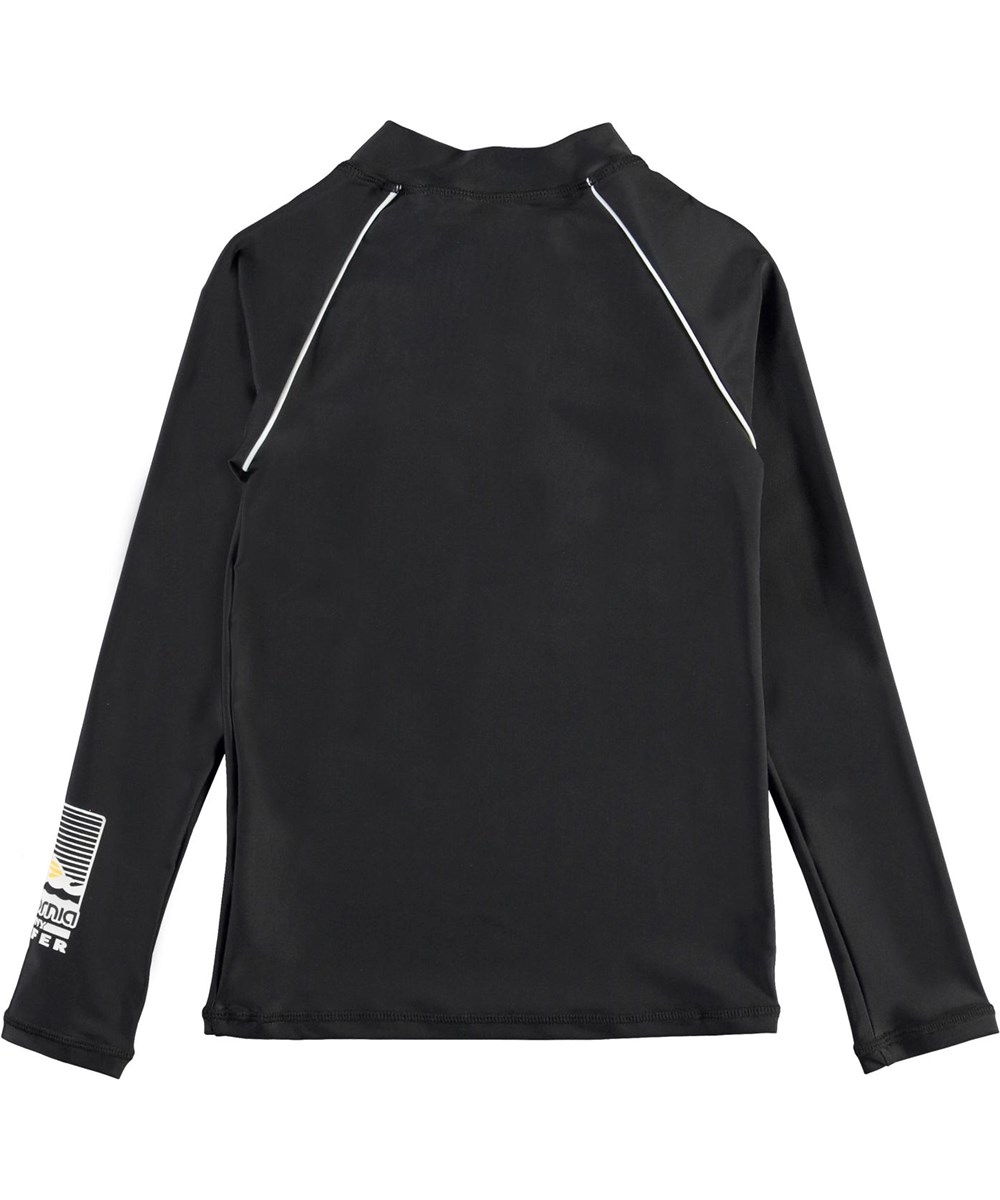 Noble - Black - UV black rashguard with zipper