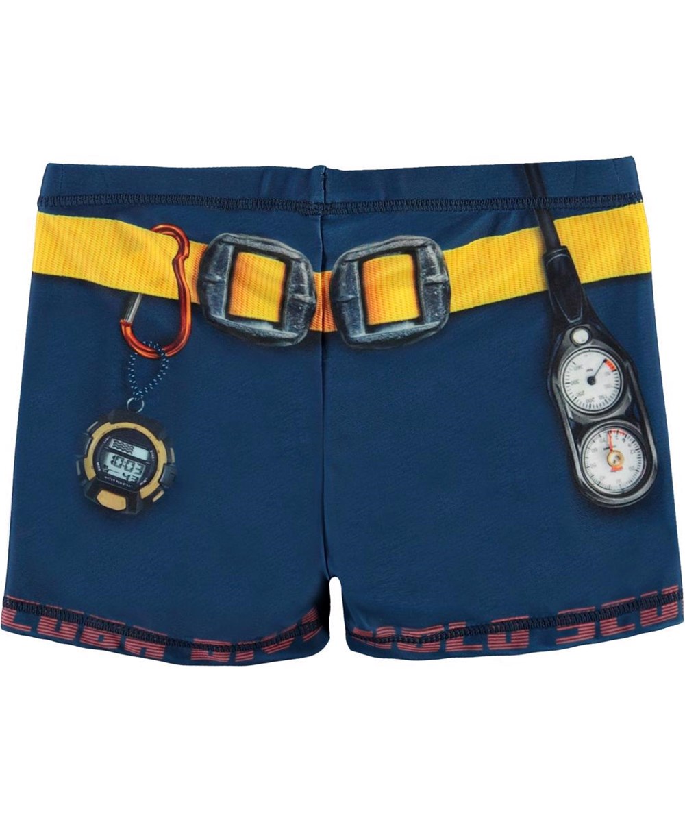 Norton Placed Scuba Dive Short UV swim trunks with diving gear Molo