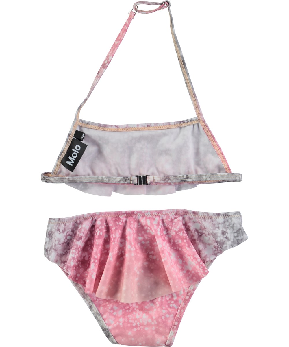 Nula - Glitter - Bikini with ruffles and digital glitter print