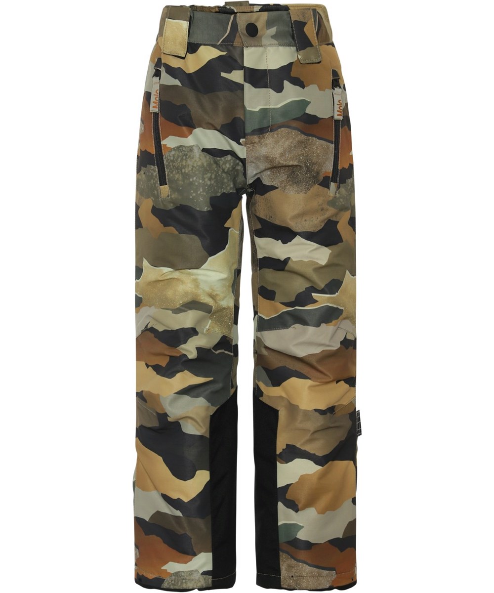 Jump Pro - Autumn Camo - Återvunna skidbyxor med camouflagemönster.