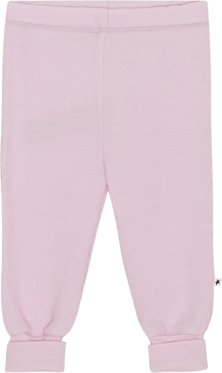 Ulmer - Alpine Glow - Lila byxor för de minsta i 100% merinoull