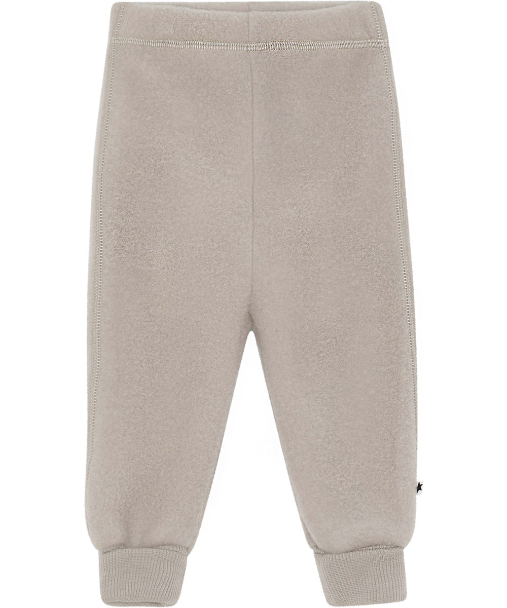 Ulmer - Moon Sand - Beige babybyxor i ull.