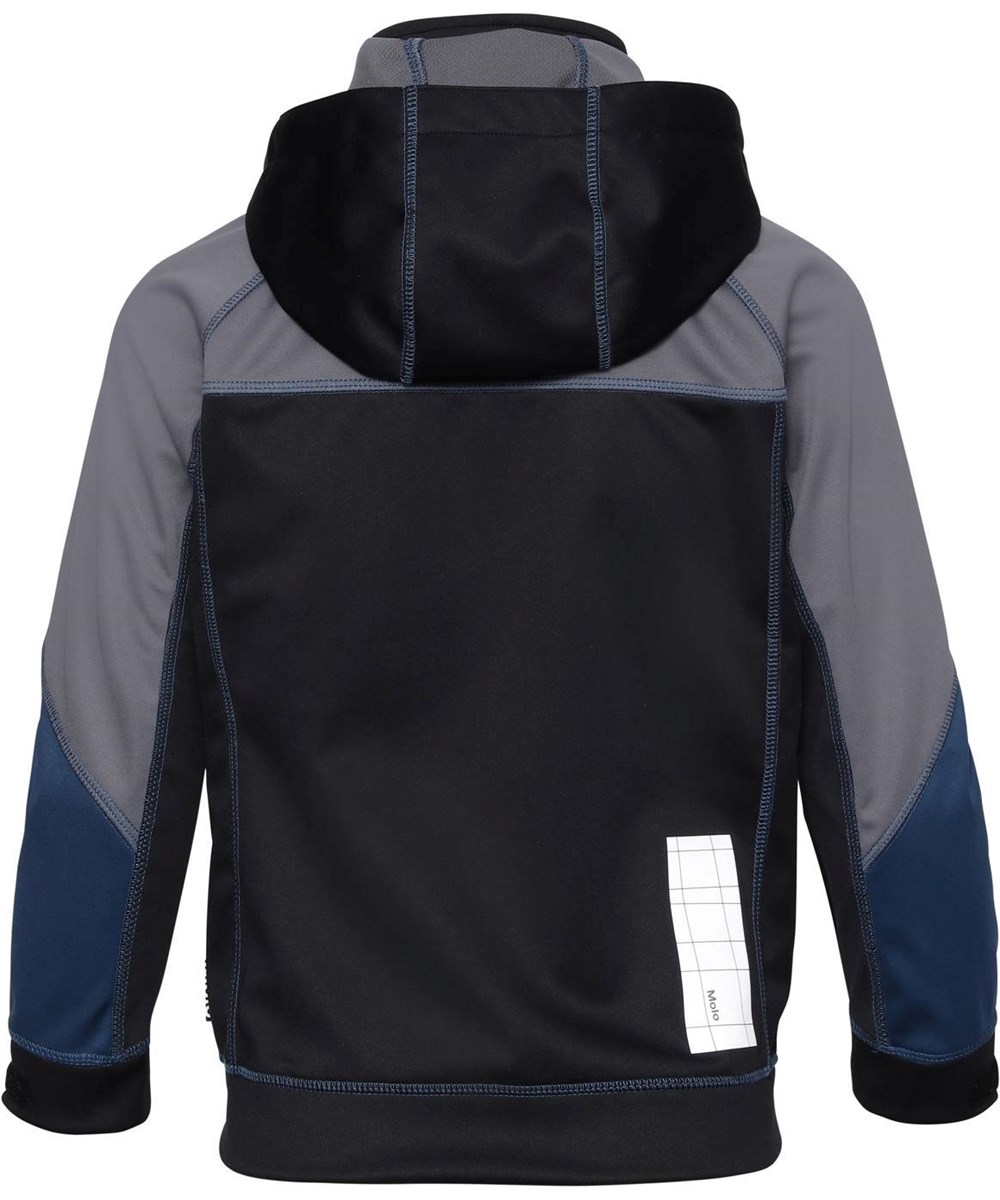 Cloudy - Block - Vattentät softshell med neongröna detaljer