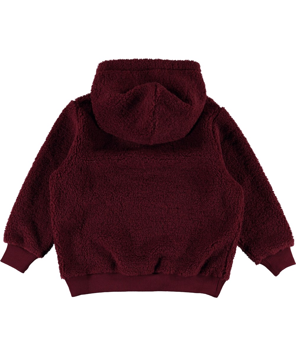Ugga - Wild Madder - Bordeaux fleece-hoodie