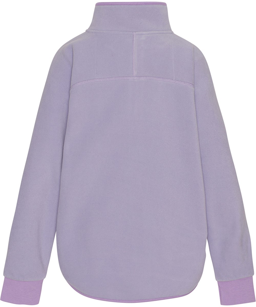 Ulani - Cosmic Sky - Lila fleecejacka med dragkedja i 100% återvunnen polyester