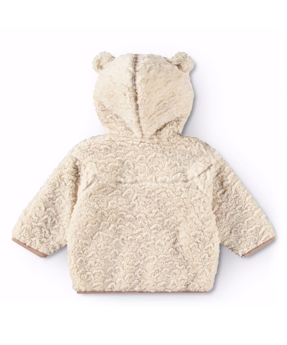 Ummi - White Noise - Off-white fleecejacka för baby och småbarn