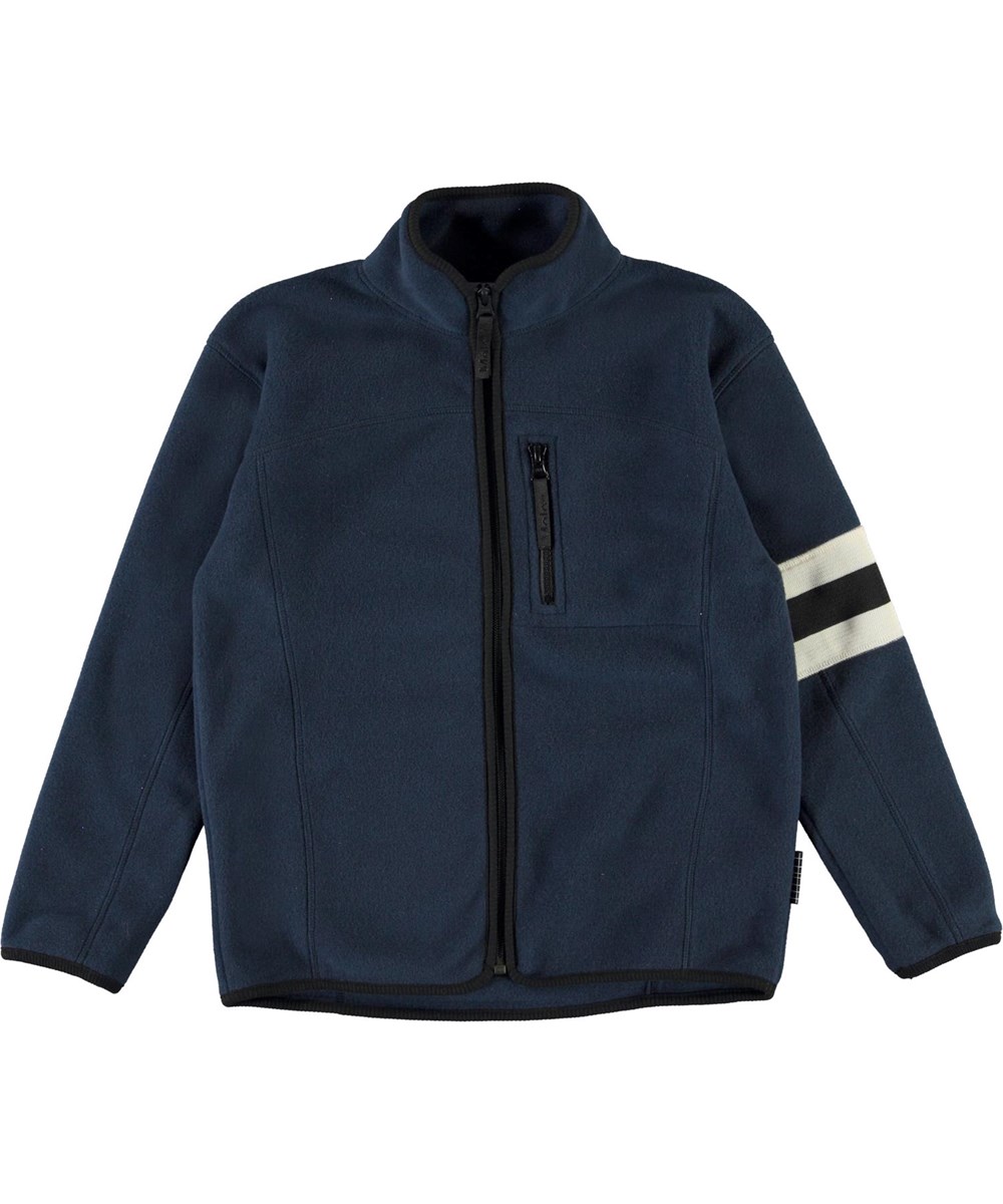 Urbano - Summer Night - Mörkblå fleece med ränder