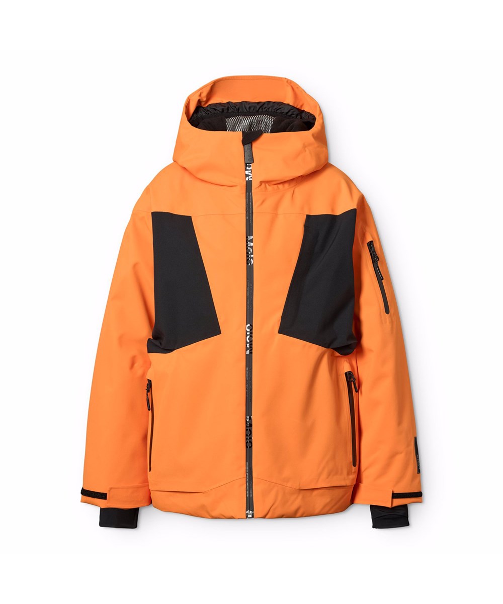 Alpine - Lava Orange - Vind- och vattentät orange vinterjacka för barn tillverkad av återvunnen polyester, vadderad med 3M™ Thinsulate™.