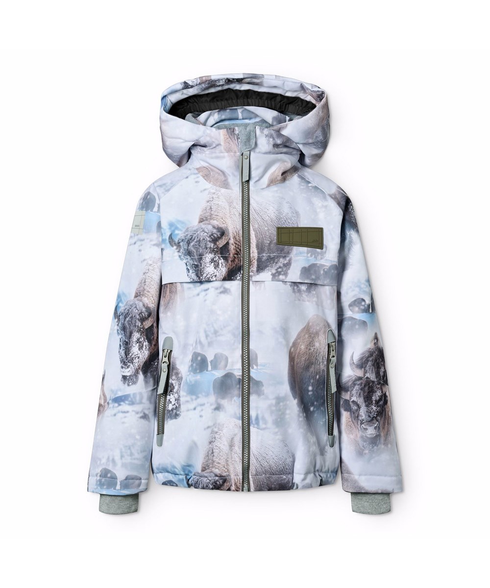 Castor - Bison - Vind- och vattentät vinterjacka för barn i återvunnen polyester, vadderad med 3M™ Thinsulate™.