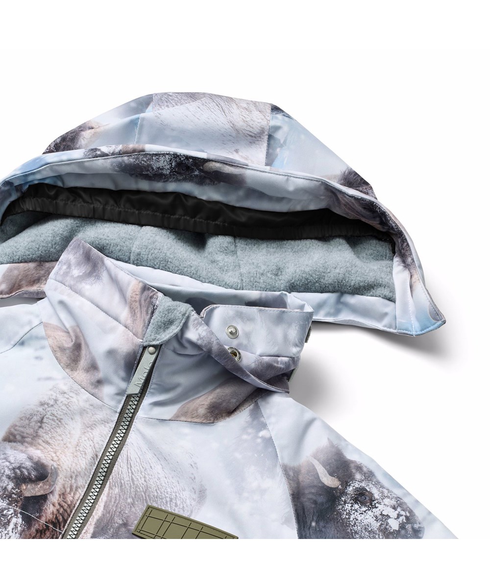 Castor - Bison - Vind- och vattentät vinterjacka för barn i återvunnen polyester, vadderad med 3M™ Thinsulate™.