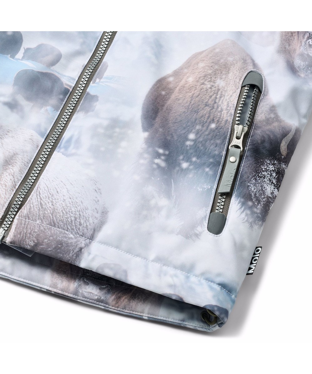 Castor - Bison - Vind- och vattentät vinterjacka för barn i återvunnen polyester, vadderad med 3M™ Thinsulate™.