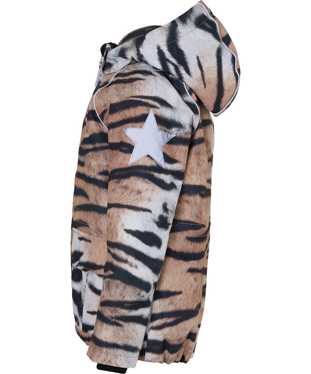 Cathy - Wild Tiger - Vattentät vinterjacka med tigermönster