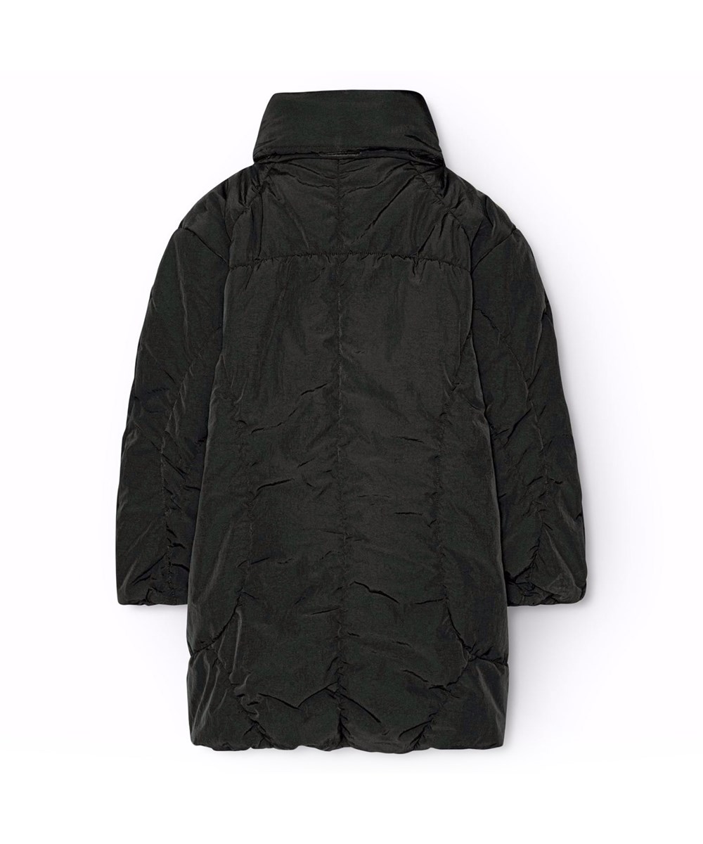 Halima - Black - Vattenavvisande svart jacka för barn av återvunnen nylon.