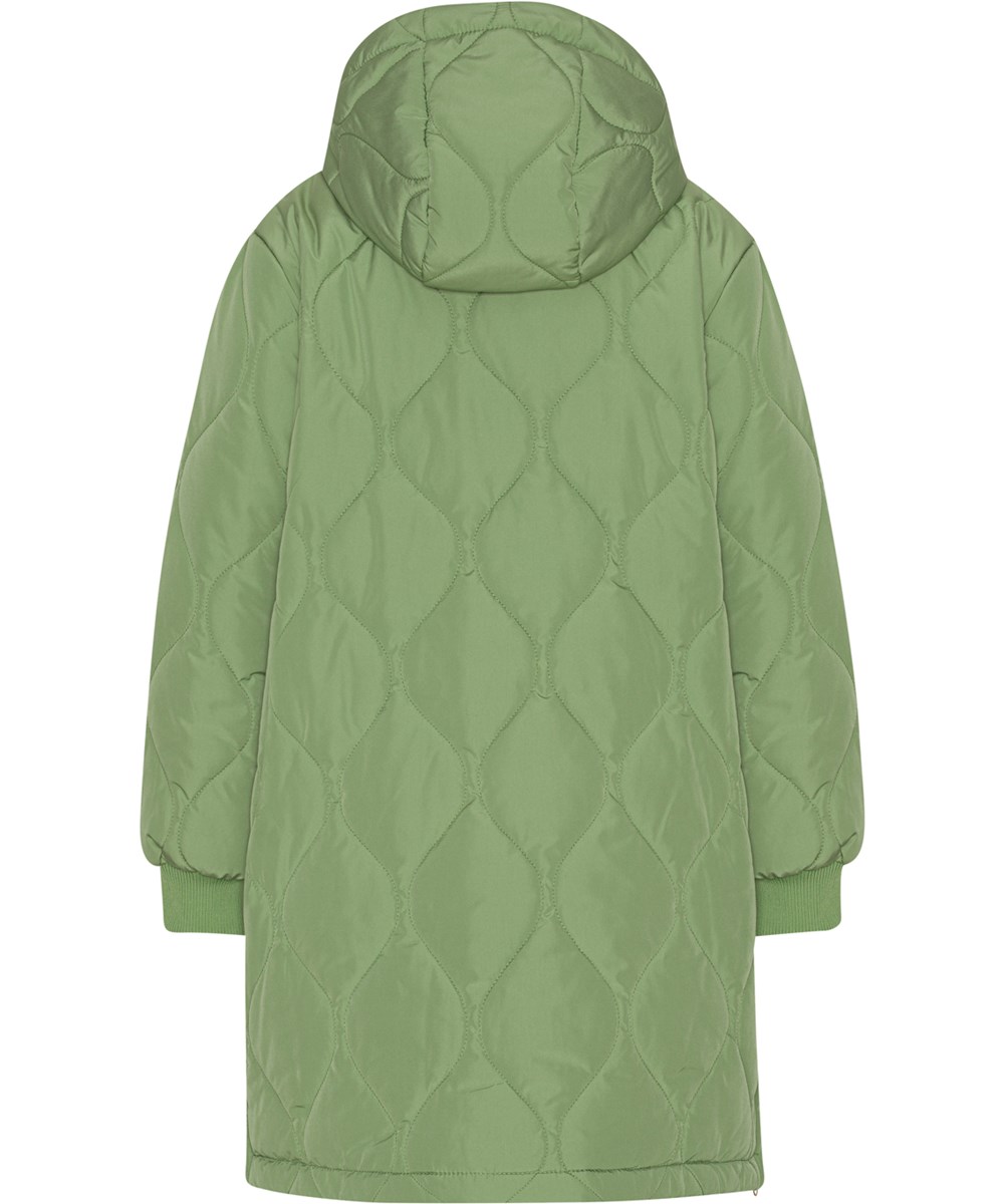 Hannah - Moss Green - Grön quiltad dunjacka