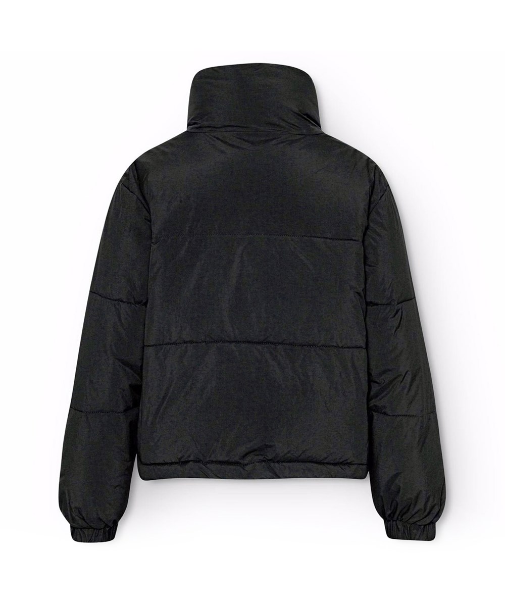 Hansine - Black - Vattenavvisande svart jacka för barn återvunnen nylon.