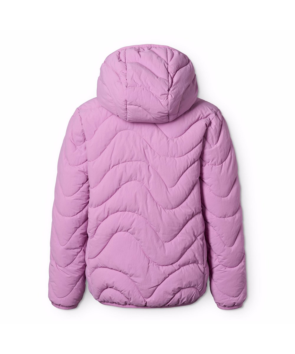 Hao - Purple Ray - Rosa vattenavvisande dunjacka för barn tillverkad av återvunnen nylon.