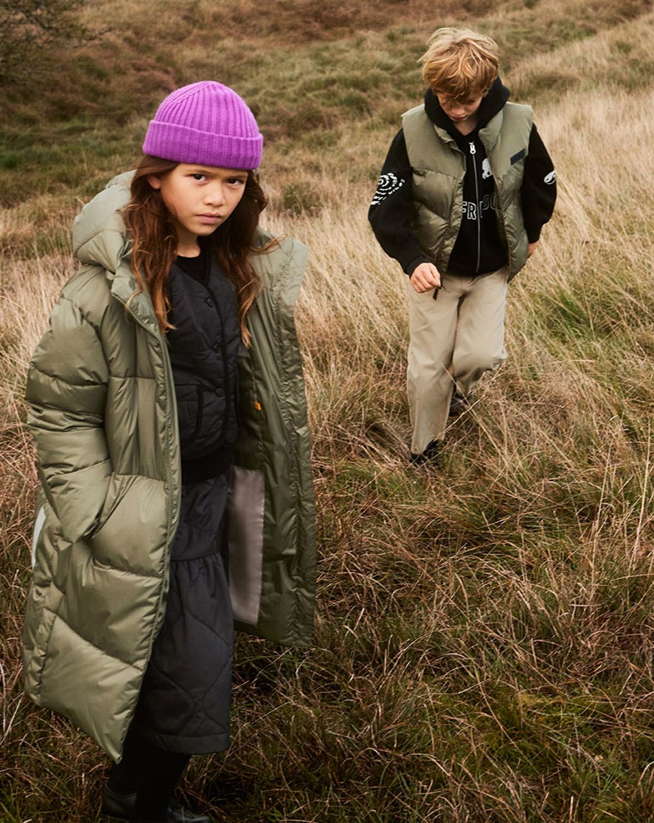 Harper - Dusty Green - Återvunnen dunkappa i grön.