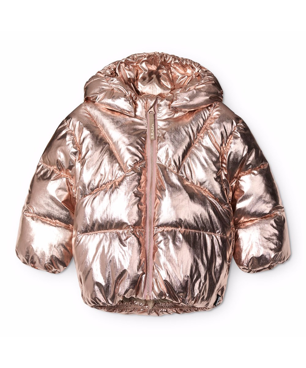 Harpo - Copper - Kopparfärgad jacka för de små gjord av återvunnen polyester med avtagbar huva.