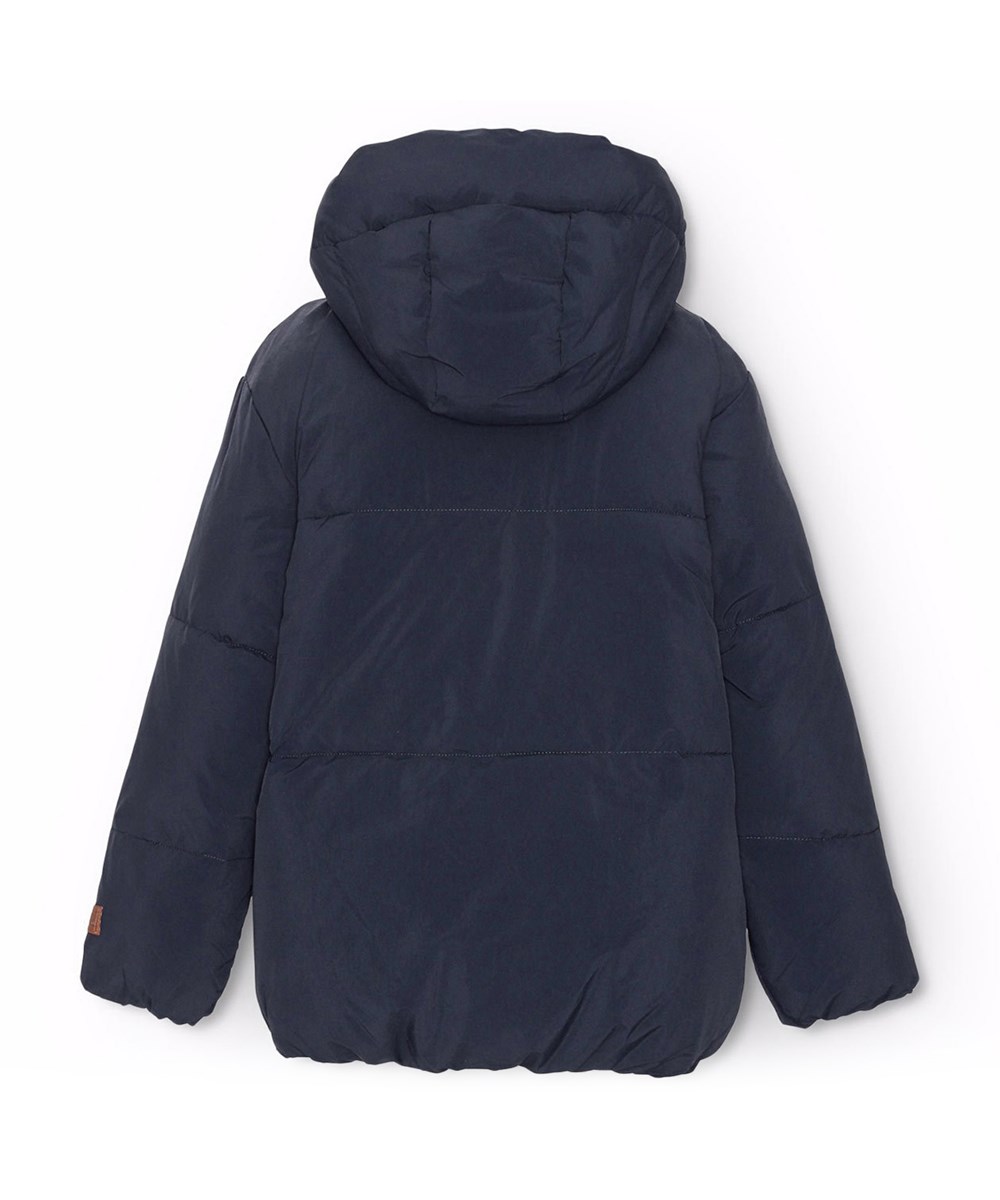 Hayden - Dark Night - Vattenavvisande mörkblå jacka för barn av återvunnen nylon.