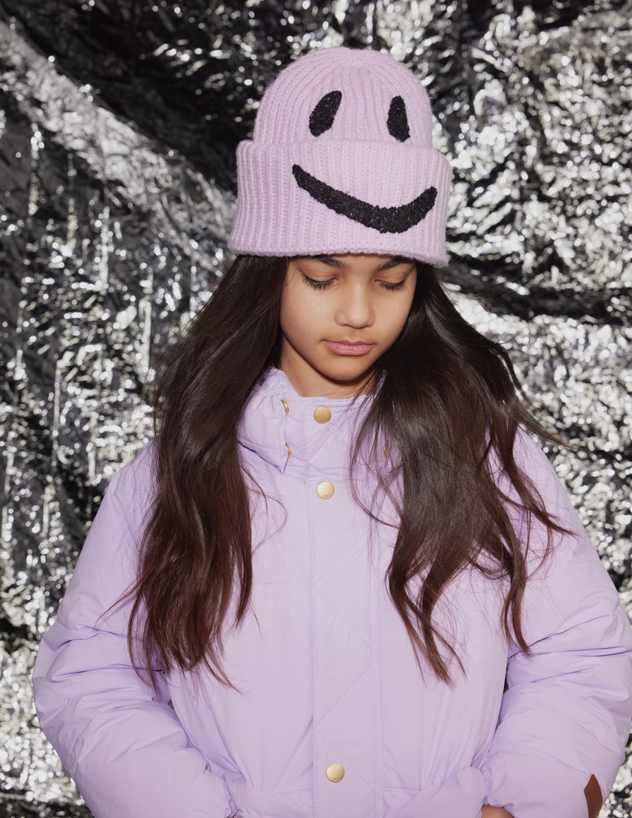 Hayden - Pastel Lilac - Vattenavvisande lila jacka för barn tillverkad av återvunnen nylon.